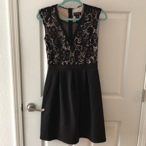 Black lace dress